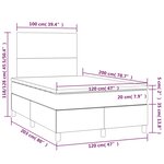 vidaXL Sommier à lattes de lit matelas Noir 120x200 cm Similicuir