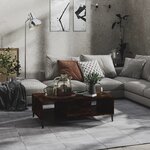 vidaXL Table basse chêne fumé 103 5x60x35 cm bois d'ingénierie