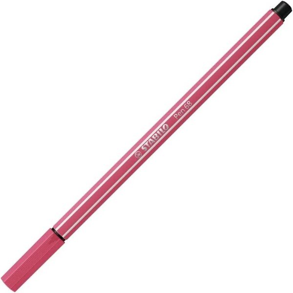 Stylo feutre pen 68  rouge grenadine stabilo