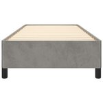 vidaXL Cadre de lit Gris clair 80x200 cm Velours