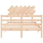 vidaXL Cadre de lit sans matelas bois massif