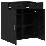 vidaXL Cabinet de rangement Chêne noir 80x42 5x93 5 cm Bois d'ingénierie