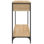 vidaXL Table console chêne sonoma 100x34 5x75 cm bois d'ingénierie