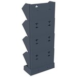 vidaXL Ensemble de jardinières verticales 4 Pièces Anthracite PP