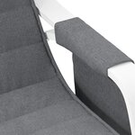vidaXL Chaise à bascule Gris foncé Tissu