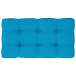vidaXL Canapé central palette de jardin Gris Bois de pin imprégné