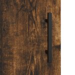 vidaXL Bureau chêne fumé 140x50x75 cm bois d'ingénierie