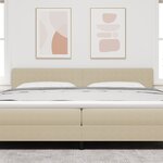 vidaXL Tête de lit LED Simple Design Vert Clair Gris 100 cm Tissu Velours Côtelé