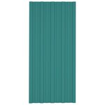 vidaXL Panneaux de toiture 36 Pièces Acier galvanisé Vert 100x45 cm