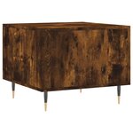vidaXL Tables basses 2 Pièces chêne fumé 50x50x40 cm bois d'ingénierie