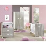 Commode à Langer Smile chêne & silex 2 tiroirs