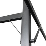 vidaXL Pergola avec toit rétractable crème 395x292x230 cm