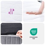 vidaXL Matelas à ressorts ensachés moyen 140x190 cm