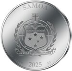 Pièce de monnaie en Argent 5 Dollars g 31.1 (1 oz) Millésime 2025 POPE FRANCIS