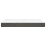 vidaXL Matelas de lit à ressorts ensachés Gris foncé 120x200x20 cm