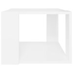 vidaXL Table basse Blanc 40x40x30 cm Bois d'ingénierie
