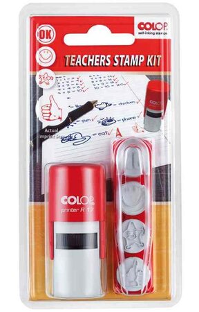 Kit Teachers tampon de motivation Scolaire 4 motifs COLOP