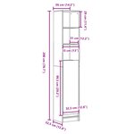 vidaXL Buffet avec LED blanc 36x32 5x200 cm bois d'ingénierie