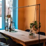 Esschert Design Tige de table décorative avec pince noir