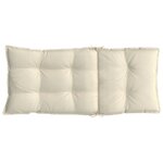 vidaXL Coussins de chaise à dossier haut lot de 6 crème tissu oxford