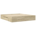 vidaXL Cadre de lit chêne sonoma 180x200 cm bois d'ingénierie