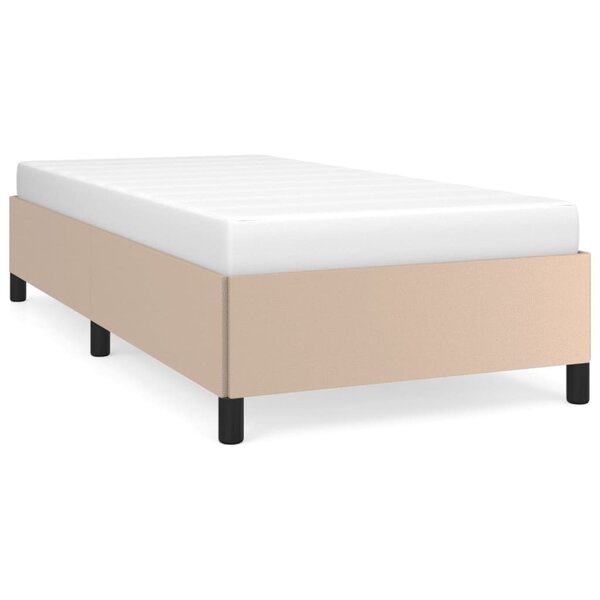 vidaXL Cadre de lit sans matelas cappuccino 90x200 cm similicuir