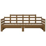 vidaXL Lit coulissant sans matelas marron miel 2x(90x200) cm