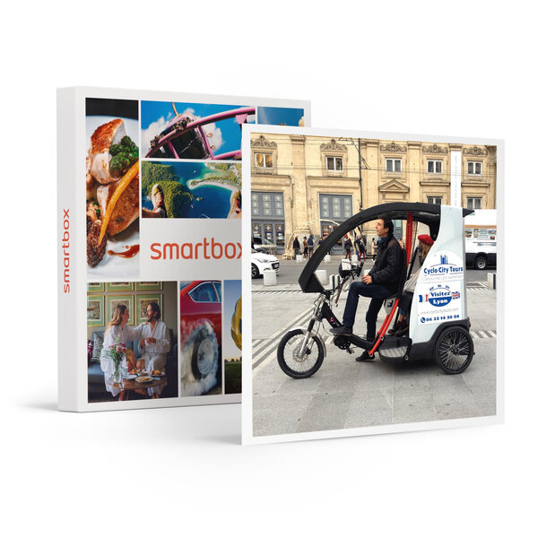 SMARTBOX - Coffret Cadeau Visite guidée en cyclo des quartiers historiques de Lyon et du musée de Guignol en famille -  Sport & Aventure