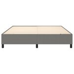 vidaXL Cadre de lit sans matelas gris foncé 180x200 cm tissu