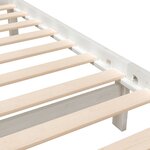 vidaXL Cadre de lit sans matelas blanc bois massif 140x190 cm