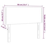 vidaXL Tête de lit Marron 90x5x78/88 cm Similicuir
