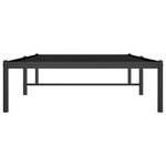 vidaXL Cadre de lit métal sans matelas noir 90x190 cm
