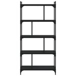 vidaXL Bibliothèque 5 niveaux noir 76x32x158 cm bois d'ingénierie