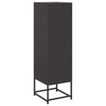 vidaXL Buffet haut noir 36x39x123 cm acier