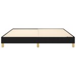 vidaXL Cadre de lit sans matelas noir 160x200 cm tissu