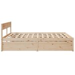 vidaXL Cadre de lit sans matelas 180x200 cm bois massif de pin