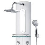 vidaXL Panneau de douche 25x43x110 cm Argenté