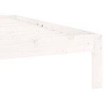 vidaXL Cadre de lit sans matelas blanc bois de pin massif 90x200 cm
