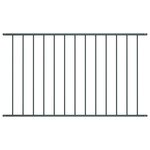 vidaXL Panneau de clôture Acier enduit de poudre 1 7x1 m Anthracite