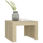 vidaXL Table basse Chêne sonoma 50x50x35 cm Bois d'ingénierie