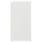 vidaXL Buffet Blanc Blanc Bois 120 x 36 x 69 cm Rangement Buffet Blanc