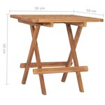 vidaXL Ensemble à manger d'extérieur pliable 3 Pièces bois de teck massif