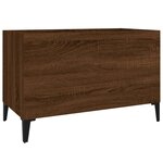 vidaXL Armoire à disques chêne marron 74 5x38x48 cm bois d'ingénierie