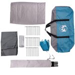vidaXL Tente familiale tunnel 8 personnes bleu imperméable