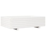 vidaXL Jardinière blanc 90x60x26 5 cm bois de pin massif