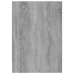 vidaXL Meuble TV Sonoma gris 146 5x35x50 cm Bois d'ingénierie