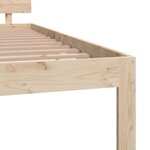 vidaXL Cadre de lit sans matelas bois de pin massif 120x200 cm