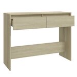 vidaXL Table console chêne sonoma 100x35x76 5 cm bois d'ingénierie