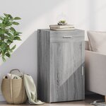 vidaXL Buffet sonoma gris 50x42 5x93 cm bois d'ingénierie
