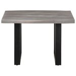 vidaXL Table basse avec bord naturel 60x60x40 cm Bois d'acacia massif